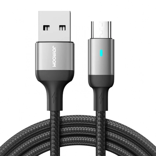 Nabíjací kábel Micro USB-A 2.4A 2m Čierny