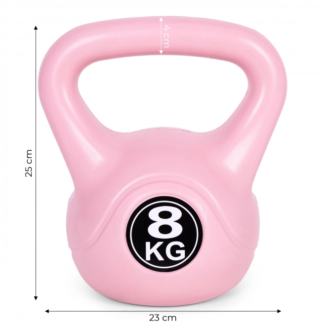 Kettlebell pre cvičenie 8 kg ružová ModernHome