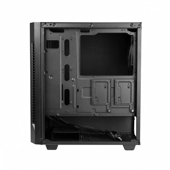 Elegantná Mid Tower počítačová skrinka čierna