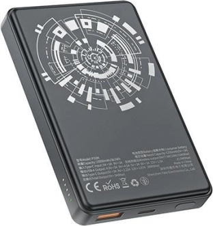 Bezdrôtová powerbanka MagSafe 10000mAh 22,5W čierna