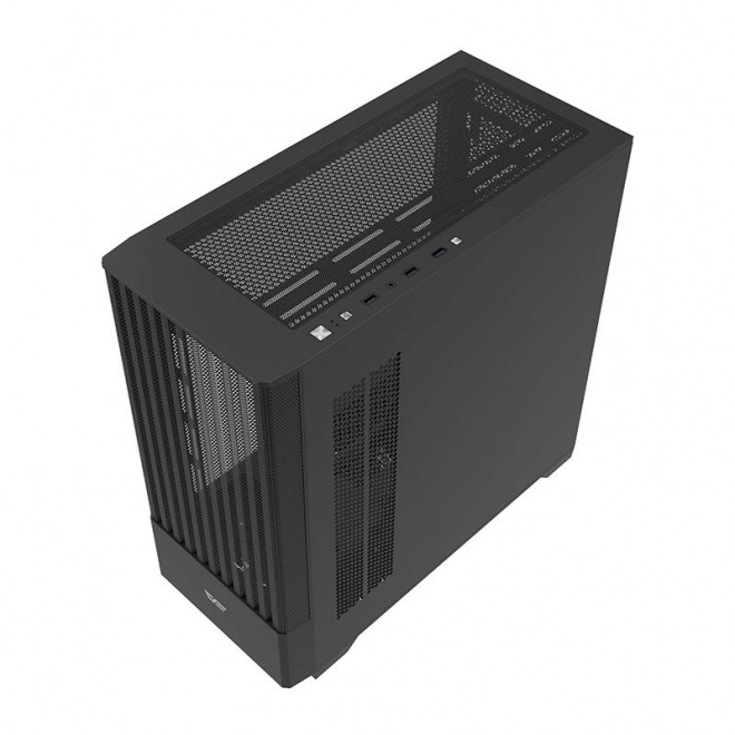 Počítačová skrinka Darkflash DK415 + 2 ventilátory (čierna)