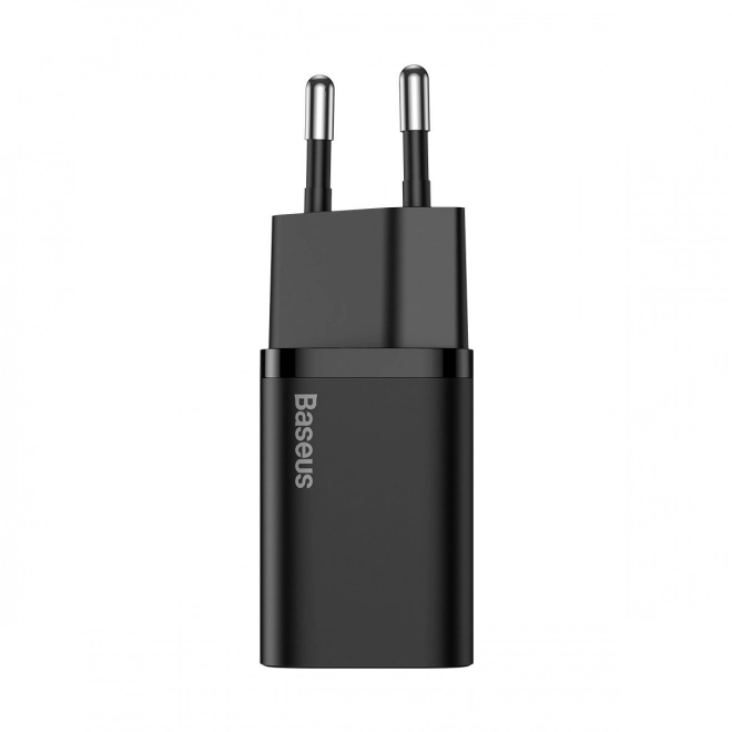 Nabíjačka Baseus Super Si Quick 1C 25W s USB-C/USB-C káblom 1m (čierna)