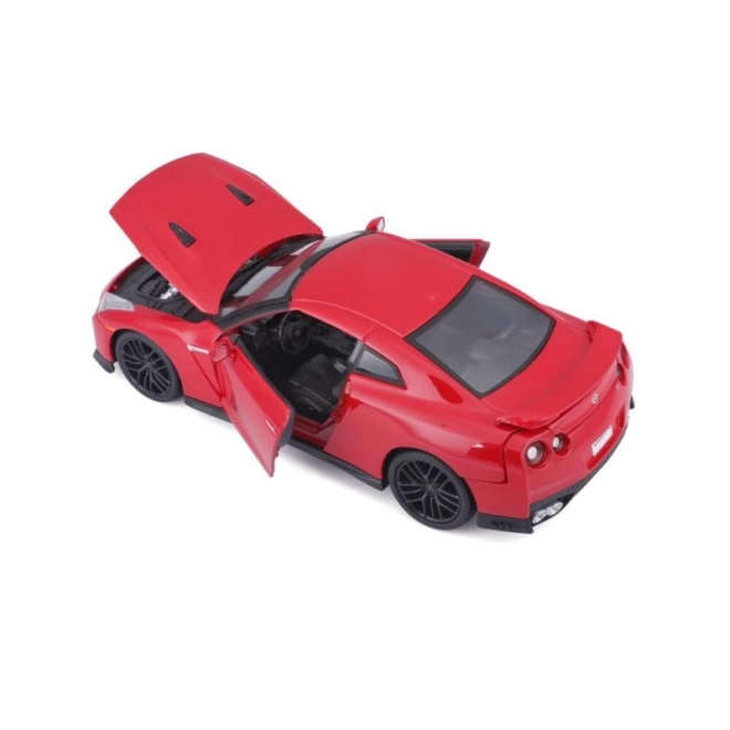 Bburago 1:24 Nissan GT-R Metallic 18-21082 – Červená