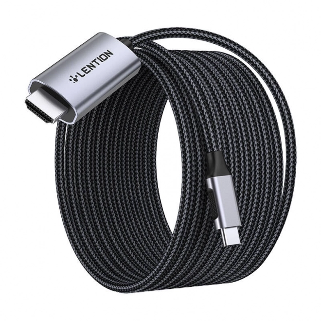 Lention USB-C na HDMI kábel 4K 3m sivý