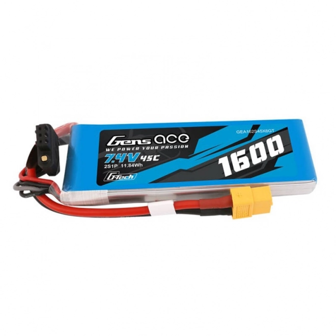 Vysoko kapacitná LiPo batéria 1600mAh 7,4V od GensAce