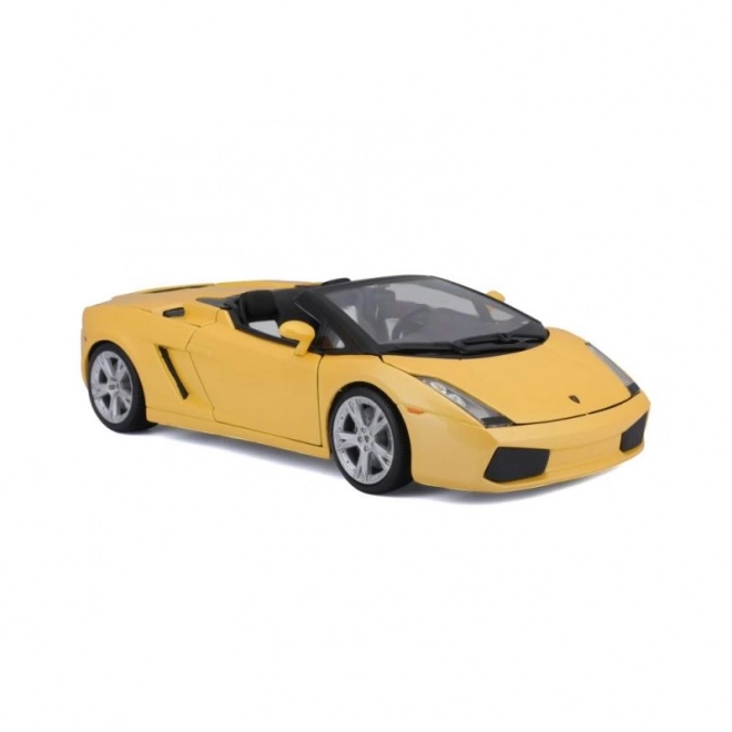 Bburago model Lamborghini Gallardo Spyder žltý