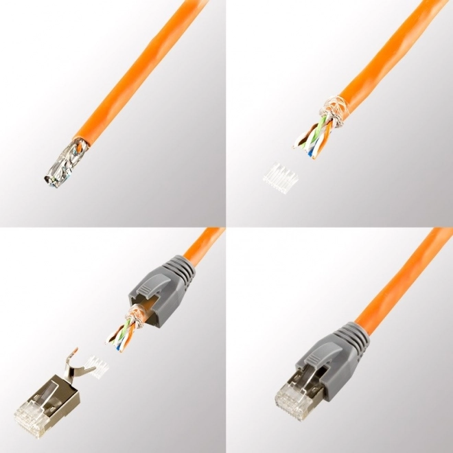Tienené konektory RJ45 CAT.6, 6A, 7 - 10 ks