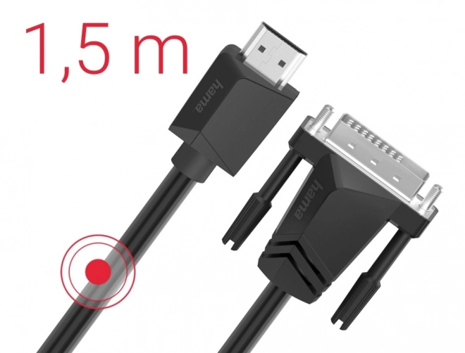 Kabel HDMI DVI/D 4K 1,5m pre spoľahlivé pripojenie