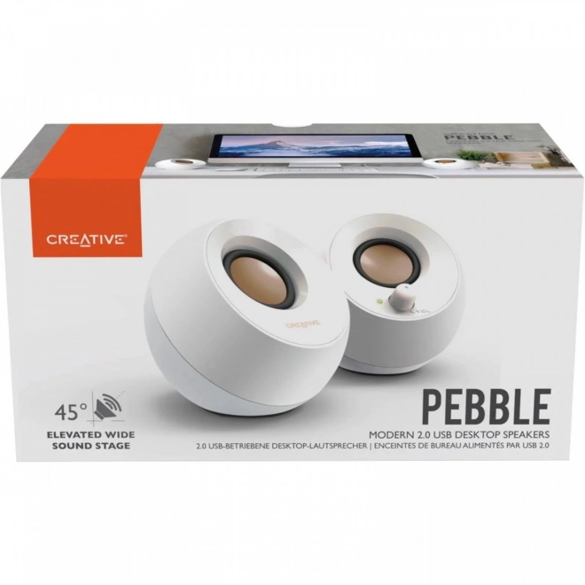 Reproduktory Creative Pebble 2.0 USB biele