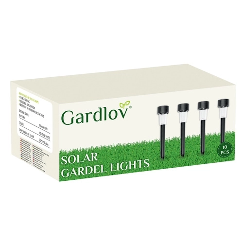 Solárne záhradné lampy - 10 ks Gardlov