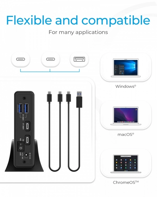 Obal na pevný disk s USB-C HUB ICY BOX