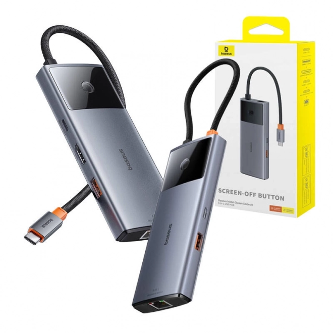 Rozbočovač Baseus Metal Gleam 2 Series 6v1 USB-C