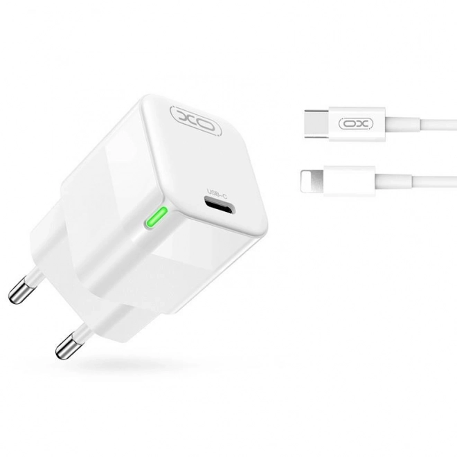 Nástenná nabíjačka XO 30W USB-C s káblom Lightning