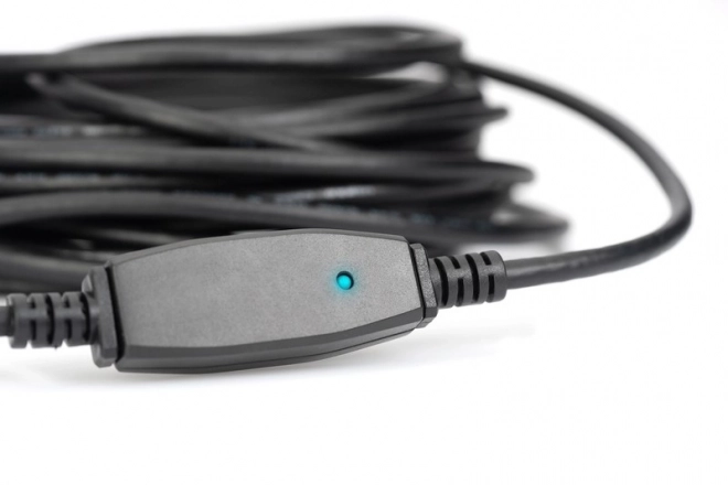Aktívny USB 3.0 predlžovací kábel 10m čierny
