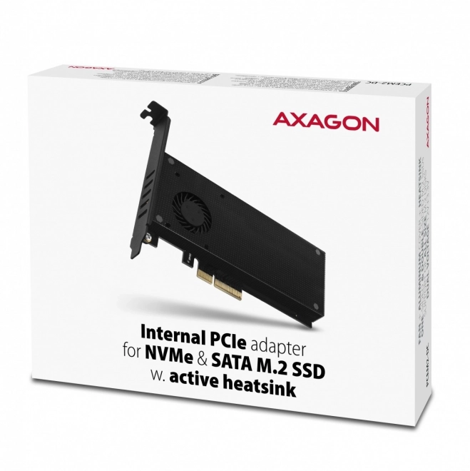 Adaptér PCIe na pripojenie diskov SSD M.2 NVMe a SATA