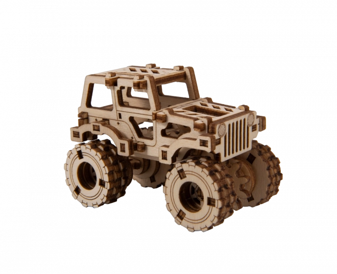 Drevené 3D puzzle Monster Truck Superfast