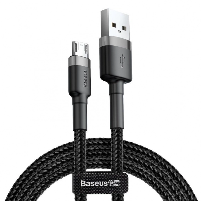 Baseus Cafule mikro USB kábel 2,4A 0,5m šedo-čierny