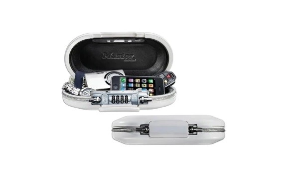 Prenosný osobný trezor Master Lock 5900D bielo-strieborný