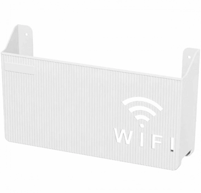 Polička na WiFi router biela
