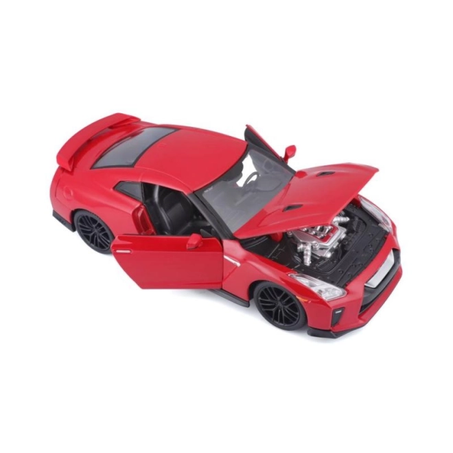 Bburago 1:24 Nissan GT-R Metallic 18-21082 – Červená