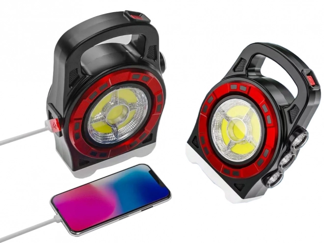Prenosná solárna LED lampa s powerbankou