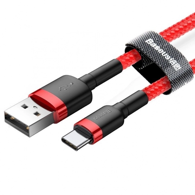 Kábel Baseus Cafule USB-C 2A 2m červený