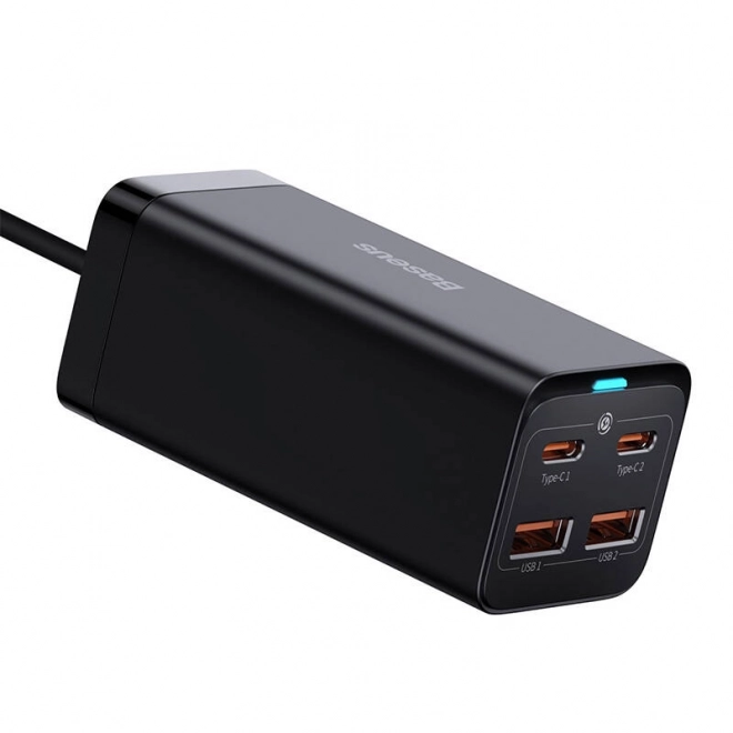 Nabíjačka Baseus GaN3 Pro s 2 USB-C a 2 USB portami, 100W