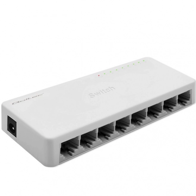 Sieťový prepínač Qoltec 8 x port RJ45 1000Mbps