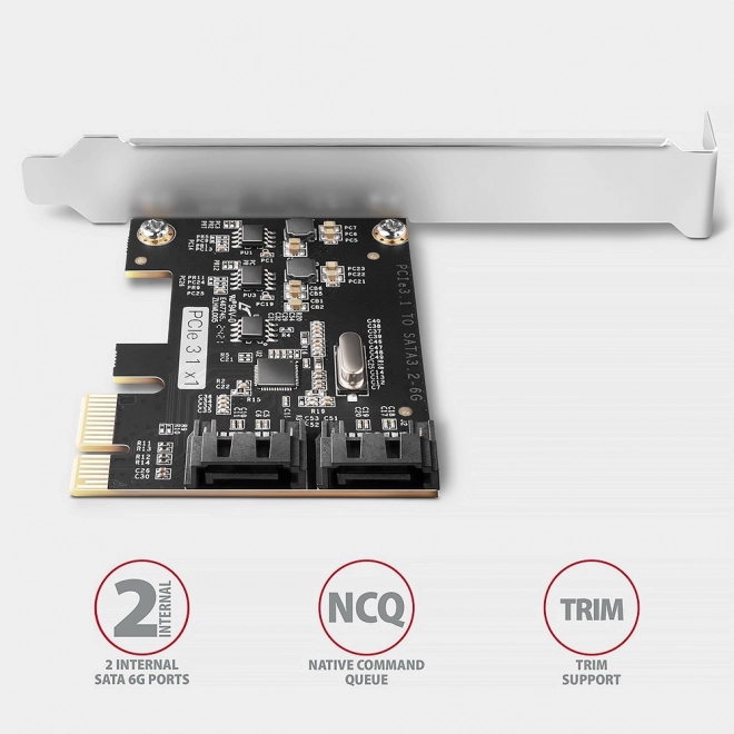 pci-express karta 2x SATA porty s rýchlosťou 6Gb/s