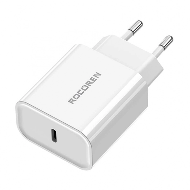 Rýchlonabíjačka Rocoren PD 20W USB-C (biela)