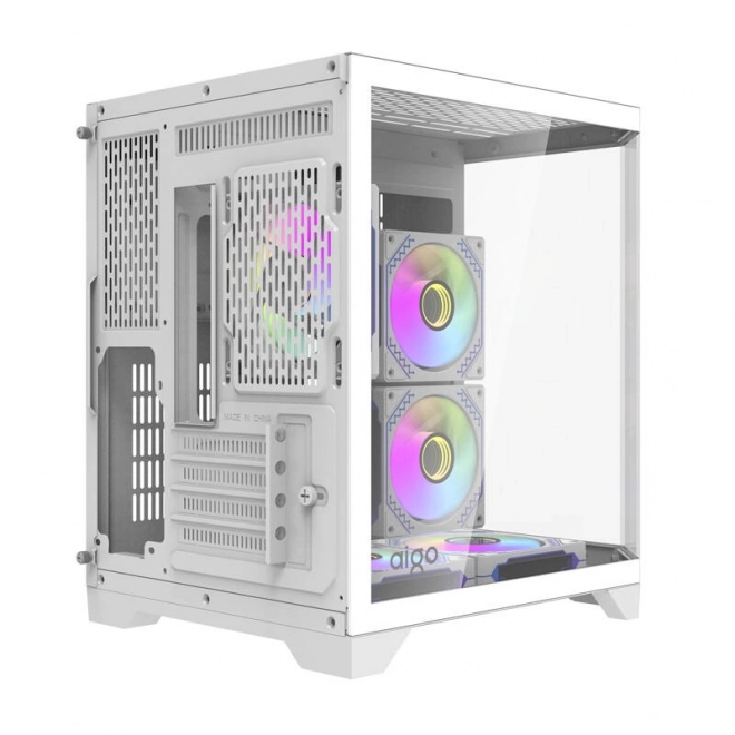 Počítačová skriňa Darkflash s 5 ARGB ventilátormi (biela)
