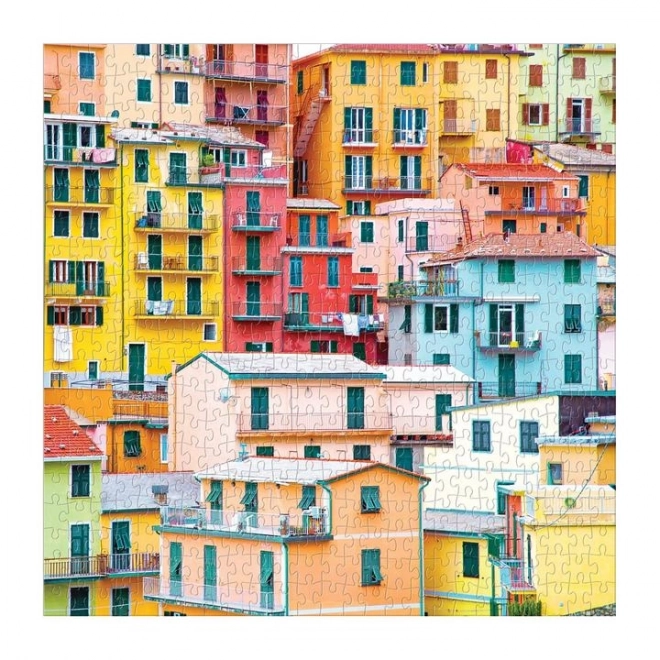 Štvorcové puzzle Pozdrav z Cinque Terre 500 dielikov