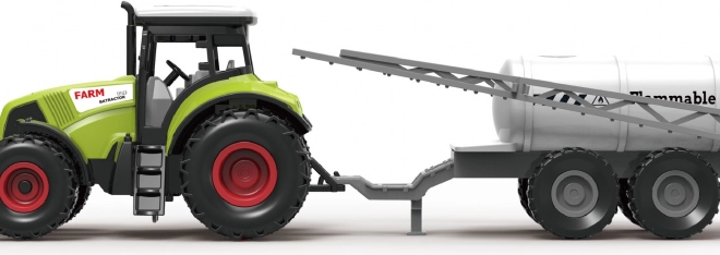 Traktor s prívesom na postrek