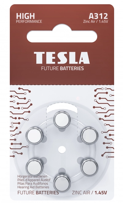 Bateria na sluchadlá TESLA A312/PR41 1.45V 6 ks