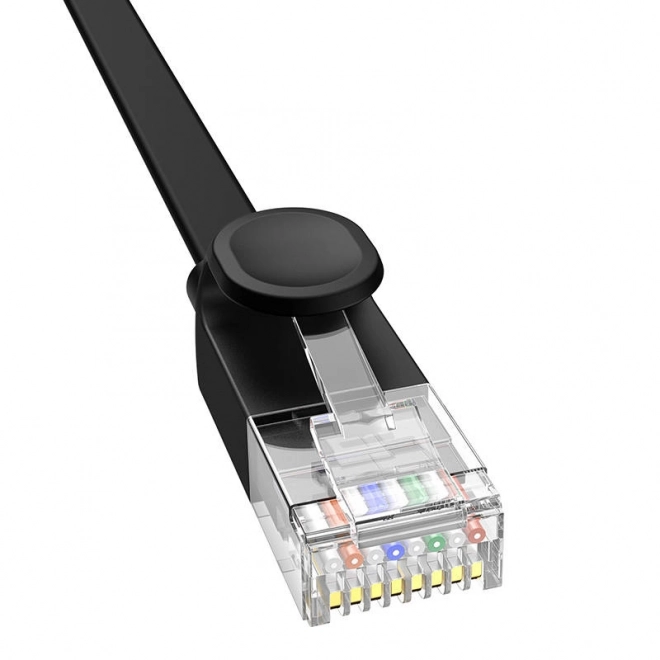 Plochý Ethernet kábel Baseus RJ45 Cat.6 čierny 12 m