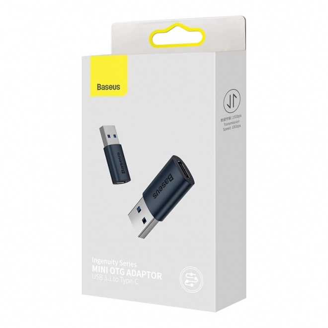 Adaptér USB-A na USB-C OTG modrý