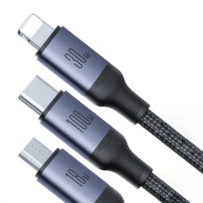 Kabel Speedy USB Joyroom 6 v 1 100W, čierny 1,5 m