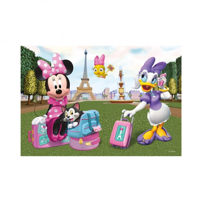 Puzzle Minnie v Paríži 24 dielikov