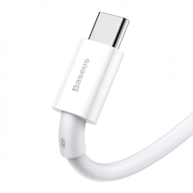 Kabel USB na USB-C Superior, 66W, 2m (biely)