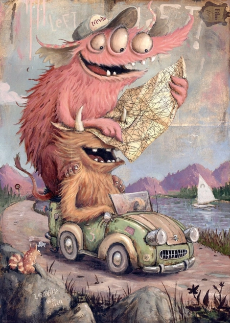 Puzzle Čas na výlet 2000 dielikov