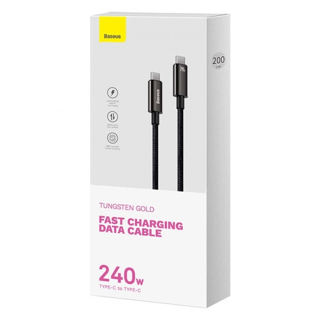 Kabel Baseus Tungsten Gold 240W USB-C na USB-C