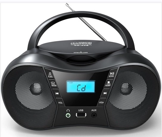 Prenosný CD prehrávač s USB a Bluetooth