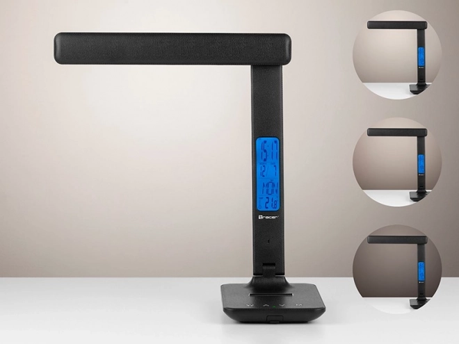 Stolová lampa Noir LED s LCD displejom