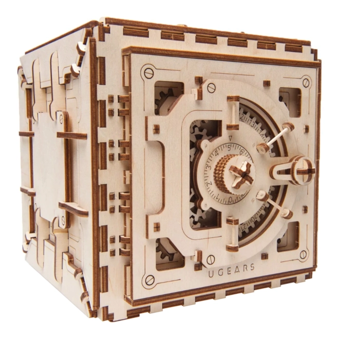 Ugears mechanická 3D drevená skladačka Trezor