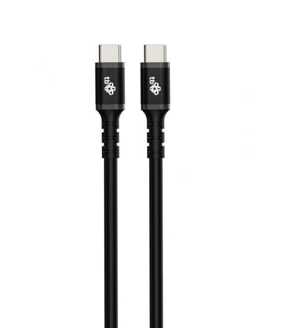 Silikónový USB-C - USB-C kábel 2m čierny