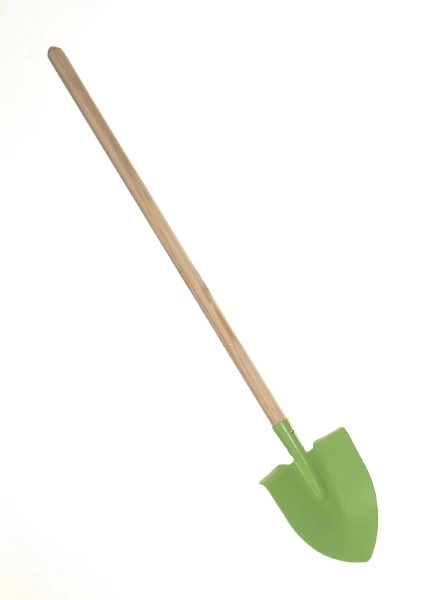 Rýľ špicatý zelený s násadou kov/drevo 80cm náradie
