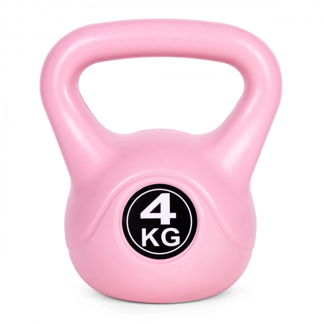 Kettlebell 4 kg ružový na cvičenie