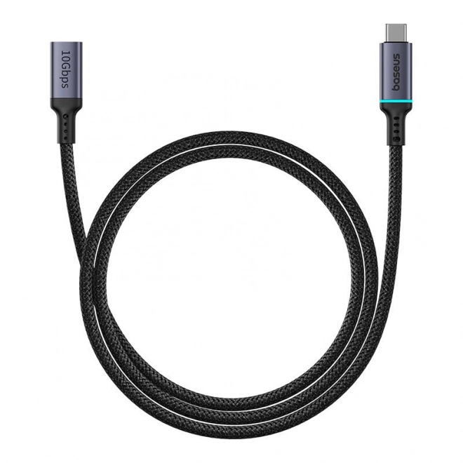 Predlžovací kábel Baseus USB-C samec-samica 10Gbps 1m čierny