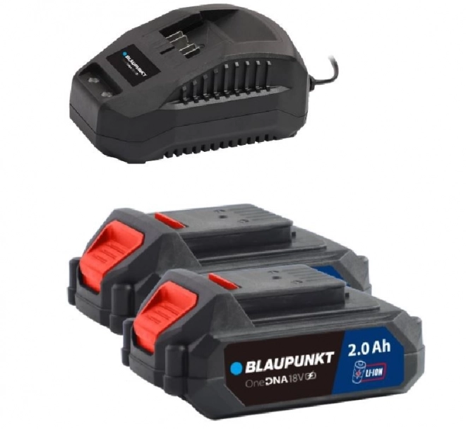 Bezdrôtová vŕtačka Blaupunkt 18V s 2 batériami a nabíjačkou