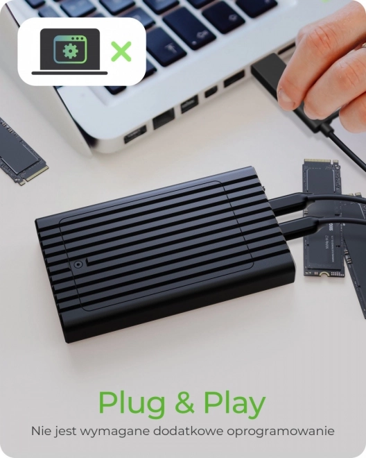 Stacja klonovania pre 2x NVMe SSD - ICY BOX
